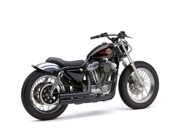 Speedster 909 Exhaust - Black. Fits Sportster 1986-2003.