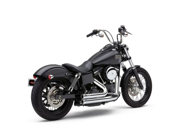 Speedster 909 Exhaust - Chrome. Fits Dyna 2006-2017.