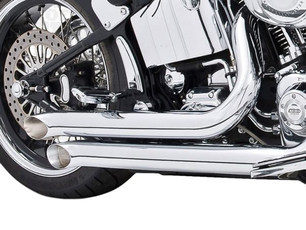 Declaration Turnouts Exhaust - Chrome. Fits Softail 1986-2017. - Image 2