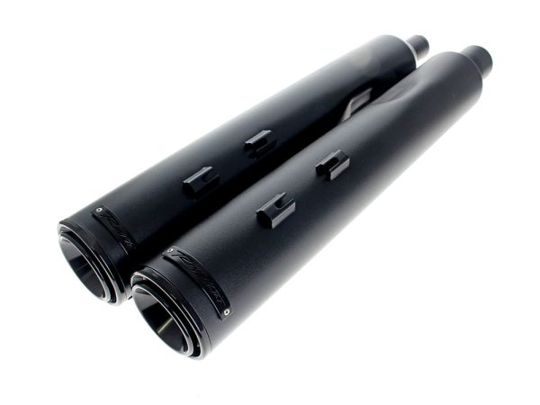 4-1/2in. HP45XL Slip-On Mufflers - Black with Black End Caps. Fits Touring 2017up