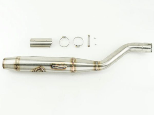 Slip On Muffler with Billet End Cap - Stainless. Fits Pan America 2021up.