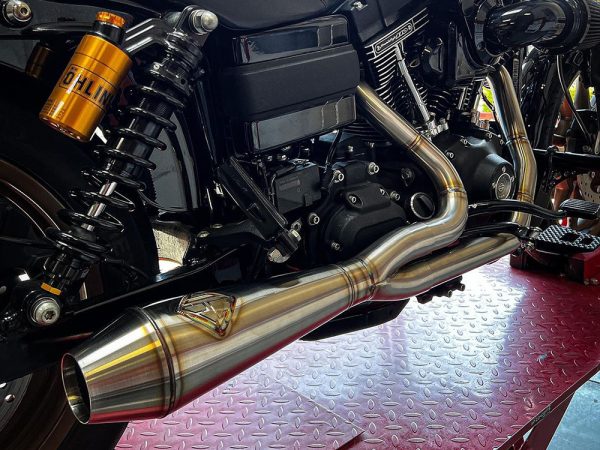 2-into-1 4.5in. Big Bore Exhaust - Stainless Steel. Fits Dyna 2006-2017 - Image 3