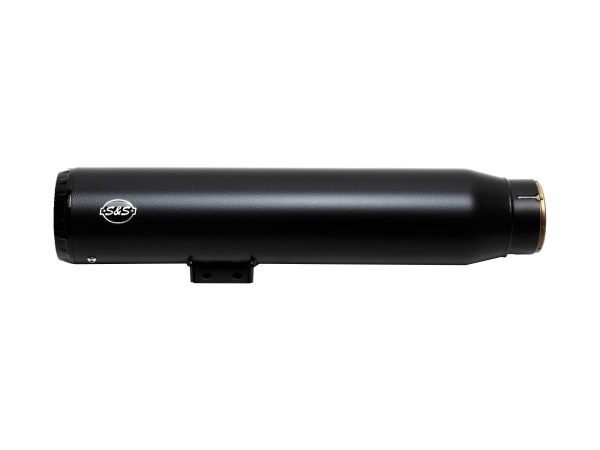 4.5in. Grand National Slip-On Muffler - Black with Black End Cap. Fits Nightster 975 2022up