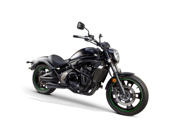 Comp-S 2-into-1 Exhaust - Black with Carbon Fiber End Cap. Fits Kawasaki Vulcan 'S' 650cc 2015up. - Image 3