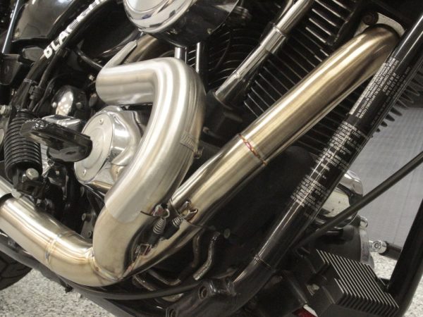 Comp-S 2-into-1 Exhaust - Stainless Steel with Carbon Fiber End Cap. Fits FXR 1987-1994. - Image 4