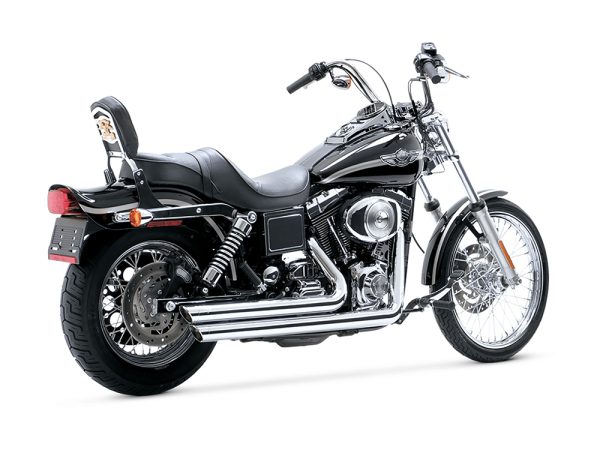 Big Shots Staggered Exhaust - Chrome. Fits Dyna 1991-2005 - Image 2