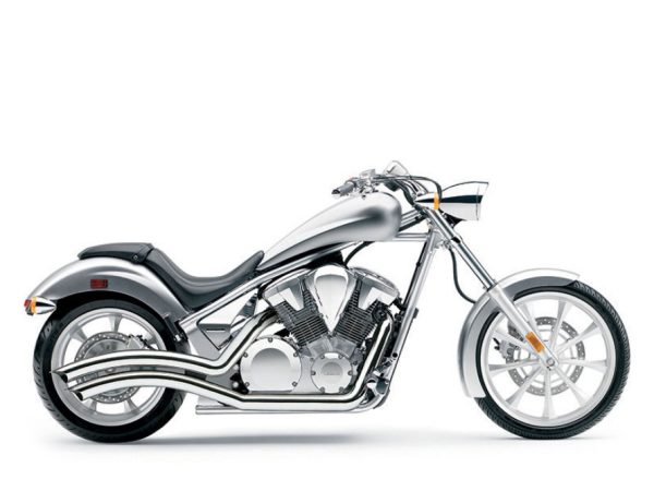 Speedster Swept Exhaust - Chrome. Fits Honda Fury, State-Line & Sabre 2010up.