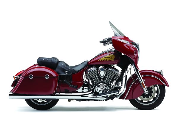 4in. Slip-On Mufflers - Chrome. Fits Indian Big Twin 2014up with Hard Saddle Bags.