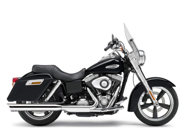 4in. Slip-On Muffler - Chrome with Scalloped Tip. Fits Dyna Switchback 2012-2016 & Low Rider 2015-2017.