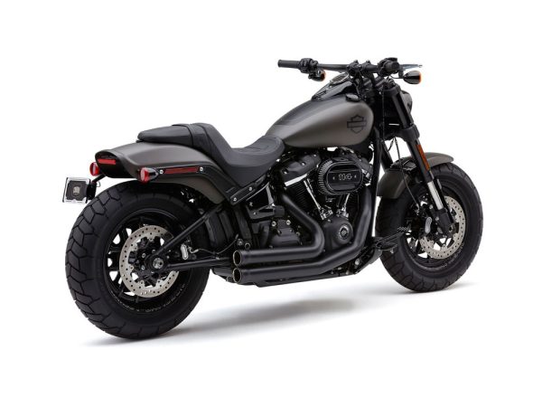 Speedster 909 Exhaust - Black. Fits Fat Bob 2018up.