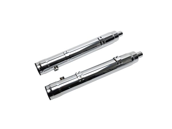 Grand Prix 4in. Slip-On Mufflers - Chrome. Fits Indian Big Twin 2014up with Hard Saddle Bags. - Image 4