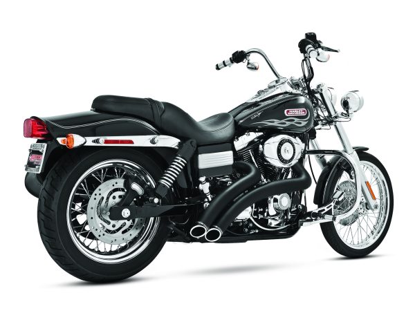 Radical Radius Exhaust - Black with Black End Caps. Fits Dyna 2006-2017 & Dyna Switchback 2012-2016 - Image 2