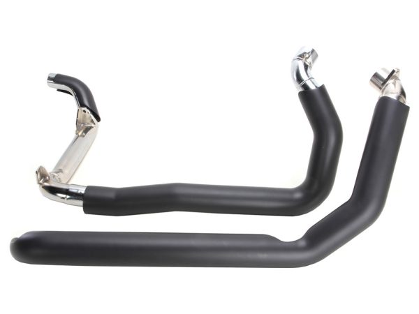 True Dual Headers - Black. Fits Indian Tourer 2014up.