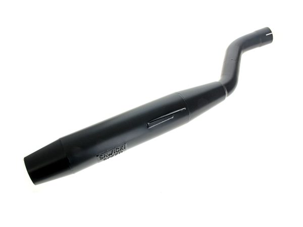 Slip On Muffler with Welded End Cap - Black. Fits Pan America 2021up.