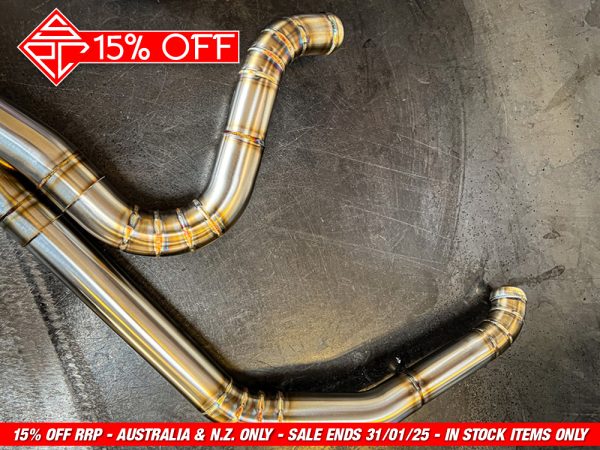 2-into-1 4.5in. Works Edition Big Bore Exhaust - Stainless Steel. Fits Softail 2018up Non-240 Rear Tyre Models. - Image 2