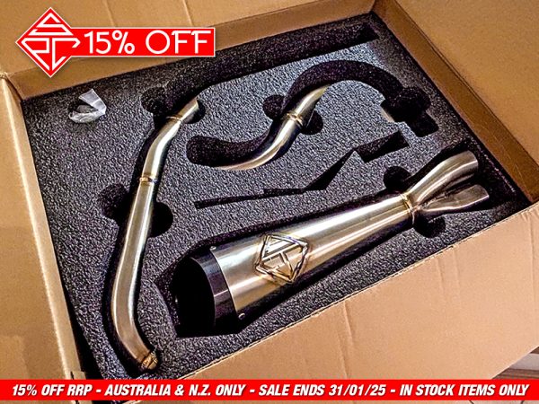 2-into-1 Cutback Exhaust - Stainless Steel with Black End Cap. Fits Dyna 2006-2017 - Image 2