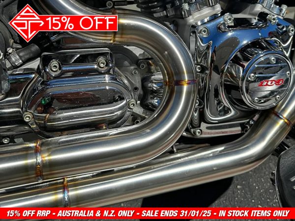 2-into-1 Full Length Exhaust - Stainless Steel. Fits Touring 1995-2016 - Image 3