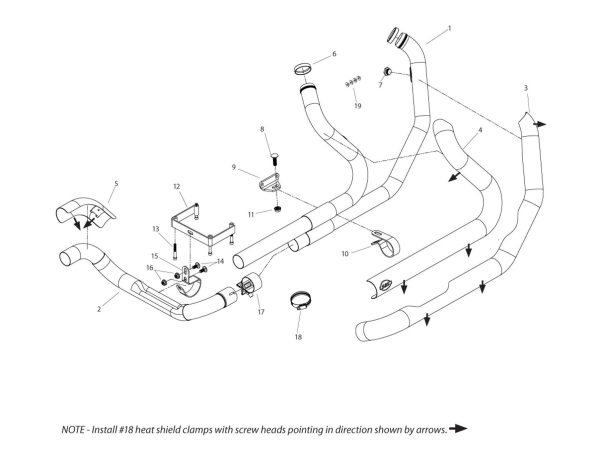 Power Tune Dual Headers - Chrome. Fits Touring 1995-2008. - Image 2