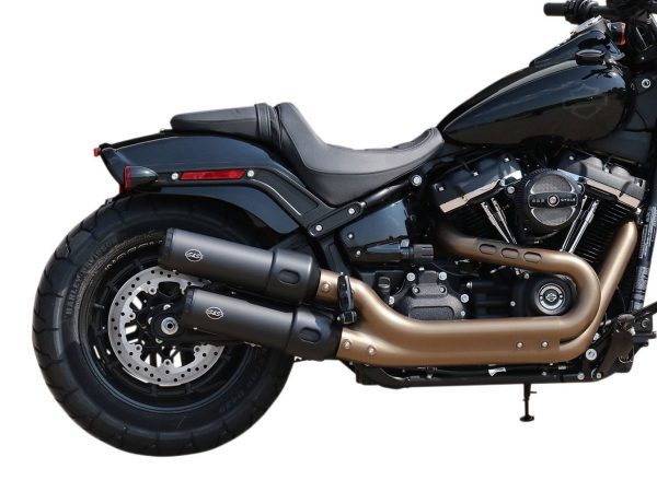 4in. Grand National Slip-On Mufflers - Black. Fits Fat Bob 2018up. - Image 3