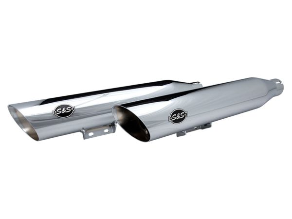 3-1/2in. Slash Cut Slip-On Mufflers - Chrome. Fits Heritage Classic 2018up & Deluxe 2018-2020 - Image 3