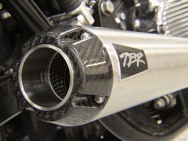 Comp-S 2-into-1 Exhaust - Stainless Steel with Carbon Fiber End Cap. Fits FXR 1987-1994. - Image 3