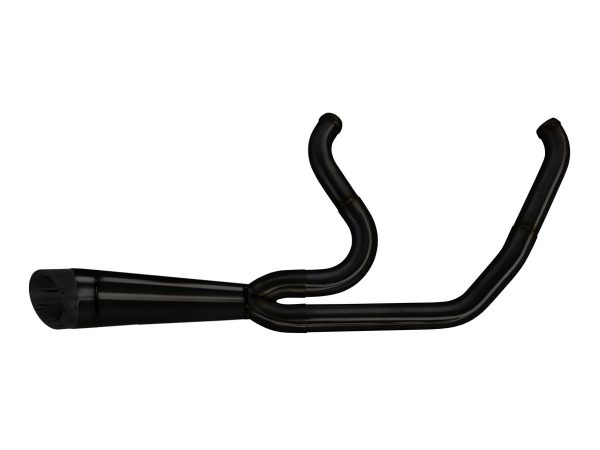 Shorty Turnout 2-into-1 Exhaust - Black. Fits Touring 2009-2016.