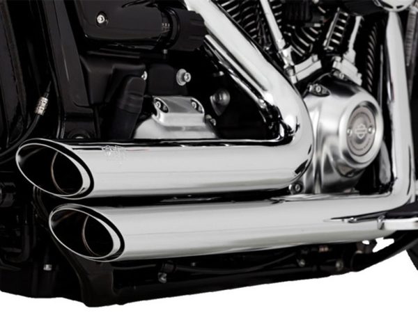 Shortshots Staggered Exhaust - Chrome. Fits Breakout & Fat Boy 2018up - Image 3