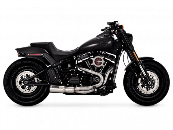 Hi-Output 2-into-1 Exhaust - Stainless Steel. Fits Softail 2018up Non-240 Tyre Models - Image 2