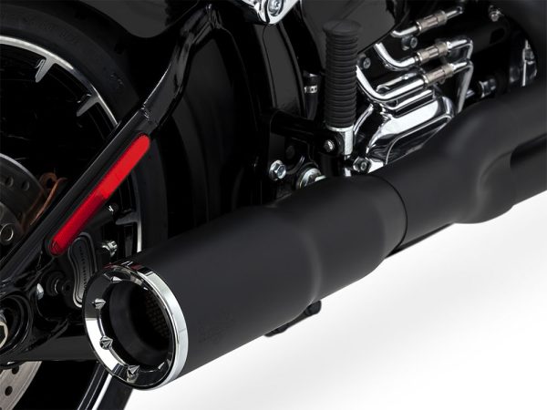 Hi-Output 2-into-1 Exhaust - Black. Fits Softail Breakout 2013-2017 - Image 3