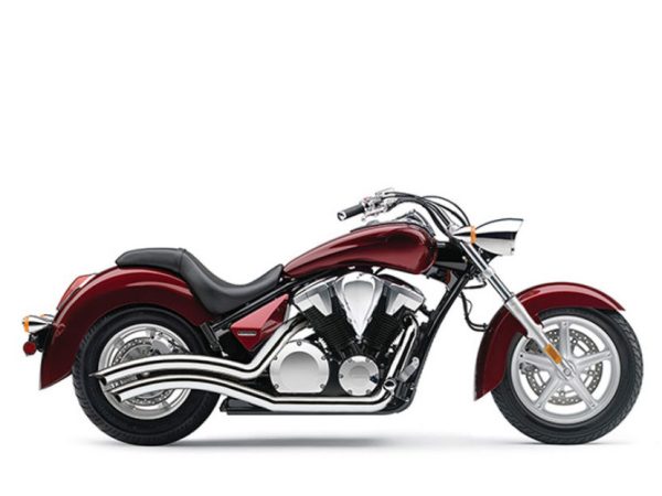 Speedster Swept Exhaust - Chrome. Fits Honda Fury, State-Line & Sabre 2010up. - Image 3