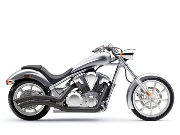 Speedster Swept Exhaust - Black. Fits Honda Fury, State-Line & Sabre 2010up.