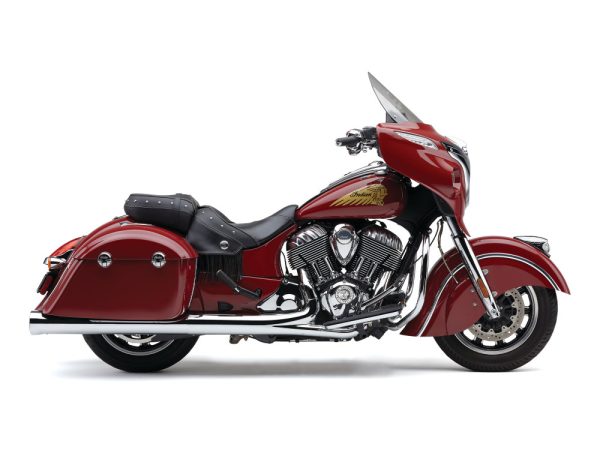 4in. Slip-On Mufflers - Chrome. Fits Indian Big Twin 2014up with Hard Saddle Bags.