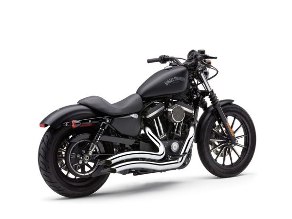 Speedster Short Swept Exhaust - Chrome. Fits Sportster 2014-2021