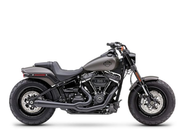 El Diablo 2-into-1 Exhaust - Black with Black End Cap. Fits Breakout & Fat Boy 2018up & FXDR 2019up. - Image 3