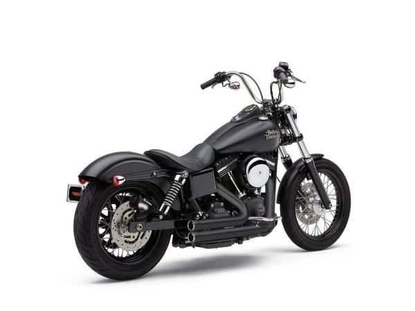 Speedster 909 Exhaust - Black. Fits Dyna 2006-2017.