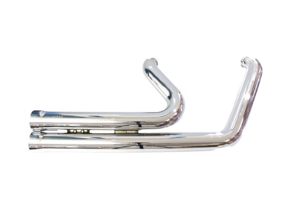 Speedster 909 Exhaust - Chrome. Fits Softail 1986-2017.