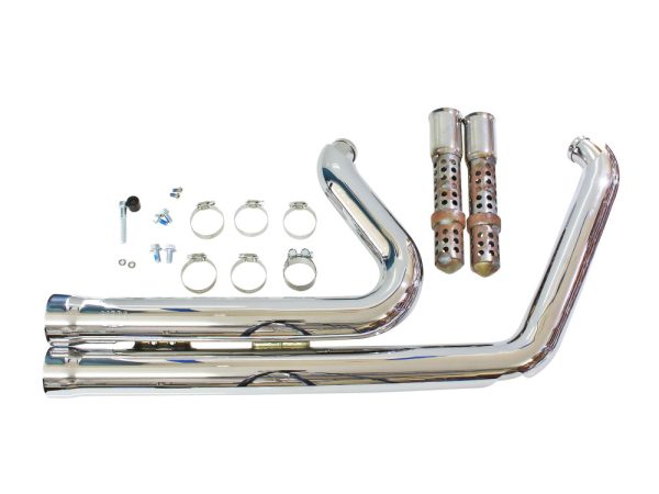 Speedster 909 Exhaust - Chrome. Fits Softail 1986-2017. - Image 4