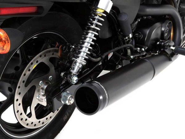 4in. Slip-On Muffler - Black with Black End Cap. Fits Street 2015-2020. - Image 3