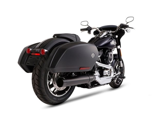 4in. Slip-On Muffler - Black with Black End Cap. Fits Sport Glide 2018up. - Image 2