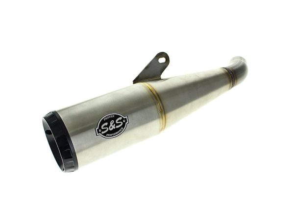 4in. Grand National Slip-On Muffler - Stainless Steel with Black End Cap. Fits X500 2023up - Image 3