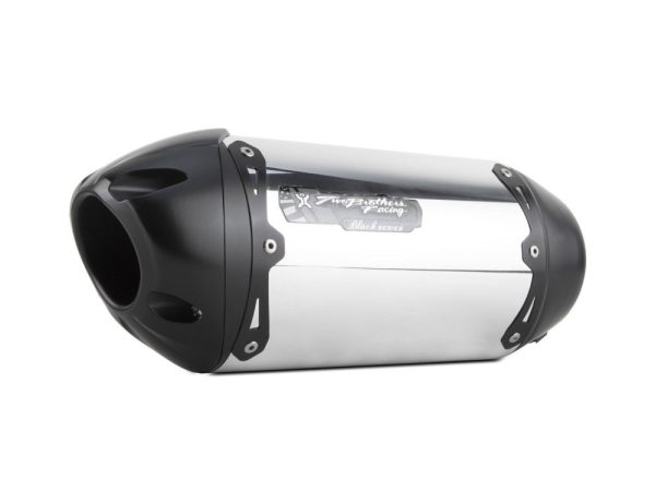 Black Series Aluminum Slip-On Muffler. Fits Kawasaki Ninja 400 2018up & Z400 2019up. - Image 2