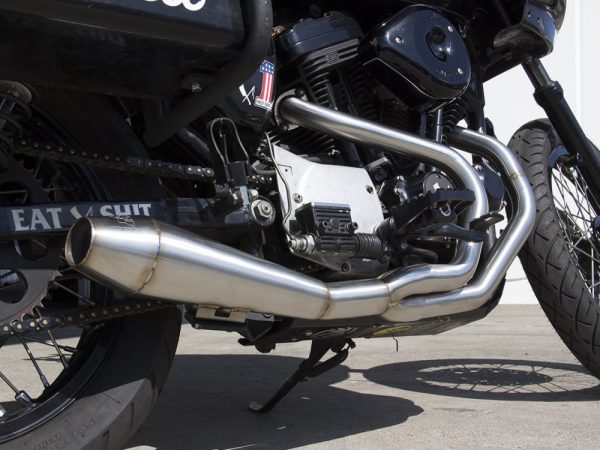 Megaphone Gen II 2-into-1 Exhaust - Stainless Steel. Fits Sportster 1986-2003. - Image 2