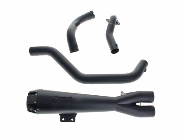 Comp-S 2-into-1 Exhaust - Black with Carbon Fiber End Cap. Fits Nightster 975 2022up