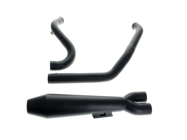 Megaphone Gen II 2-into-1 Exhaust - Black. Fits Touring 2017up