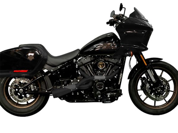 Big Sexy Performance 2-into-1 Exhaust - Black. Fits Softail 2018up.