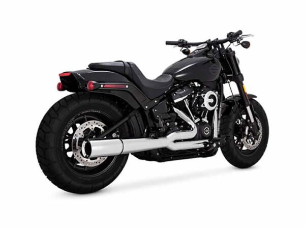 Pro Pipe 2-into-1 Exhaust - Chrome. Fits Softail 2018up Non-240 Tyre Models - Image 2