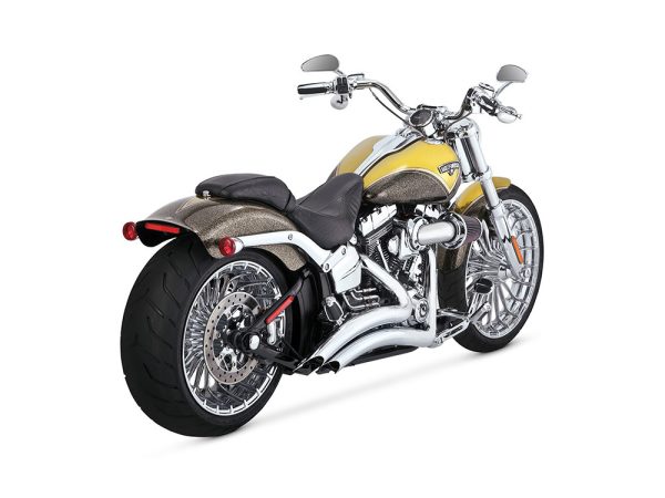 Big Radius Exhaust - Chrome. Fits Softail Breakout 2013-2017