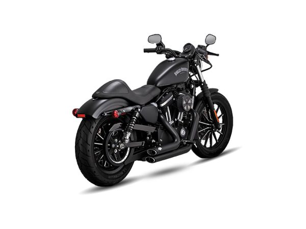 Shortshots Staggered Exhaust - Black. Fits Sportster 2014-2021 - Image 2