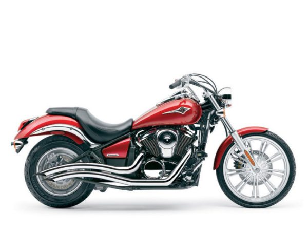 Speedster Swept Exhaust - Chrome. Fits Kawasaki Vulcan 900 2006up.