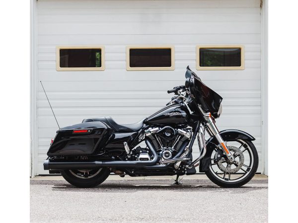 4-1/2in. Monarch Slip-On Mufflers - Black with Black End Caps. Fits Touring 2017up. - Image 2